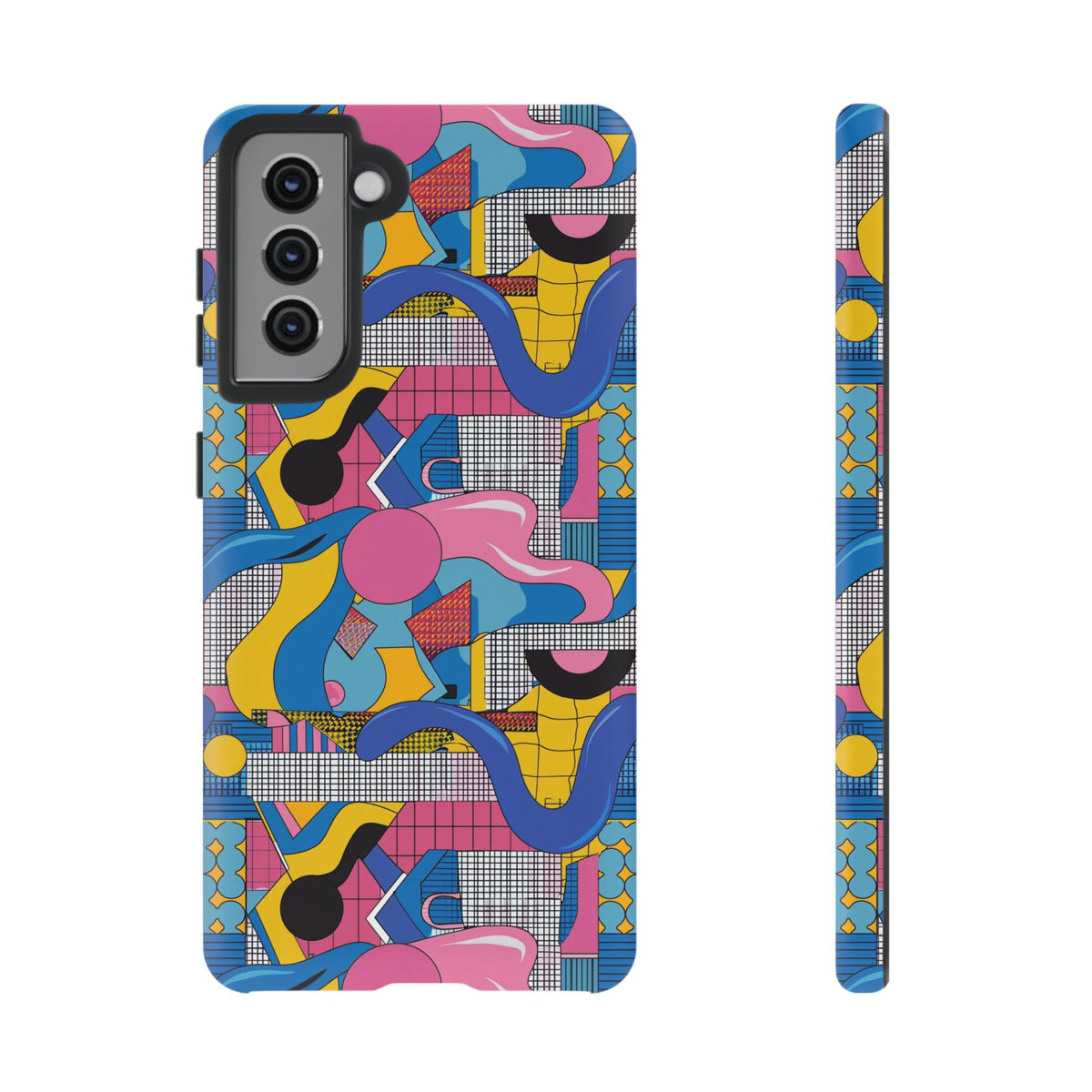 90s Themed Seamless Pattern Phone Case – Embrace Retro Style and Protection 224