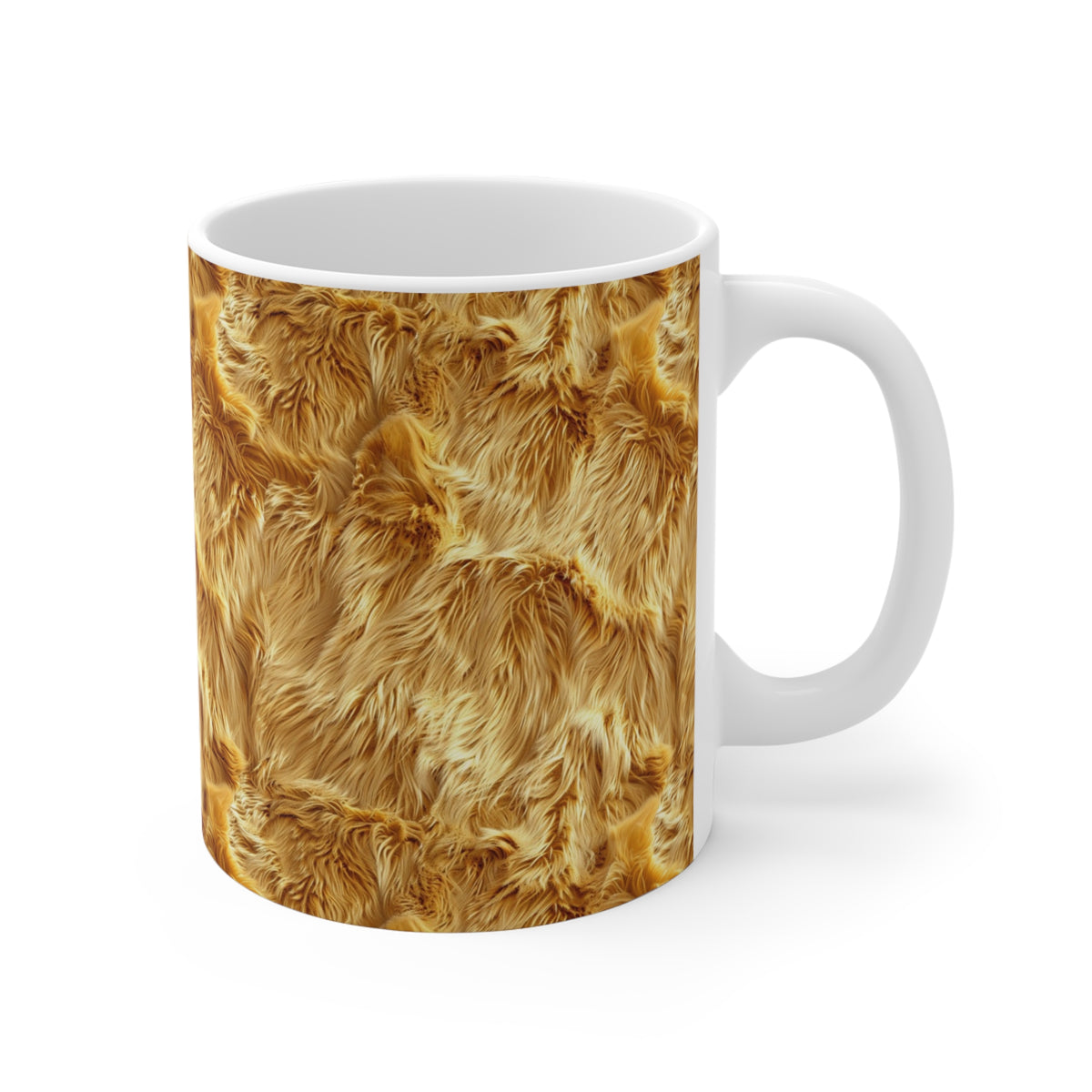 Fur Seamless Pattern Coffee Mug – Cozy Ceramic Mug for Fur Lovers 9