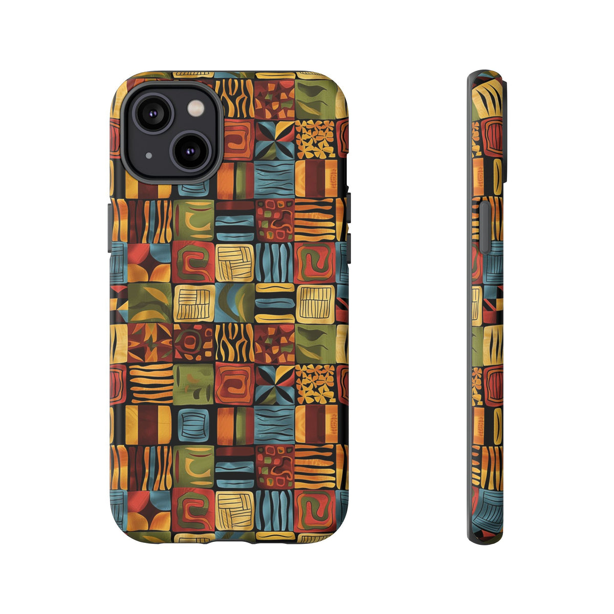 Stylish African Pattern Phone Case – Unique and Vibrant Protection 075