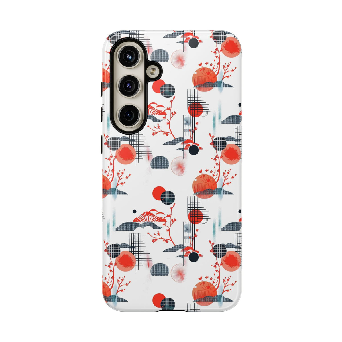 Japanese Pattern Phone Case – Elegant & Timeless Design for Your Phone 082