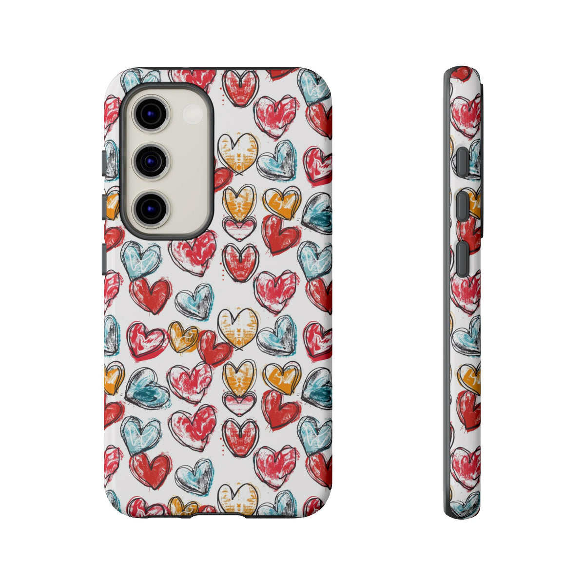 Heart Pattern Phone Case – Stylish & Loving Design for Your Device 235