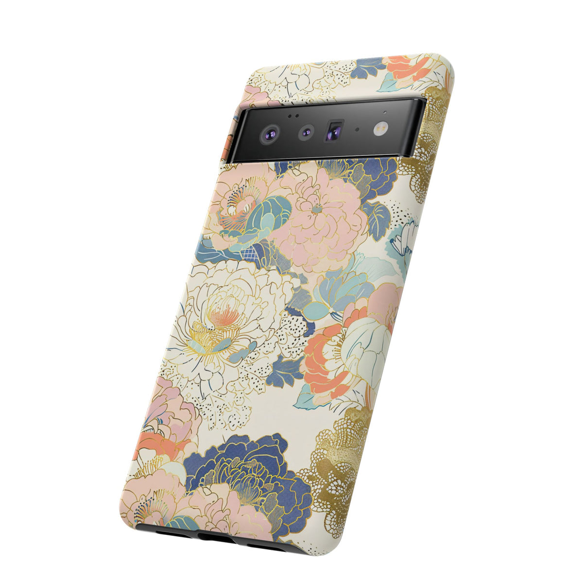 Japanese Blossom Asian Floral Design Phone Case – Elegant Floral Phone Cover 4