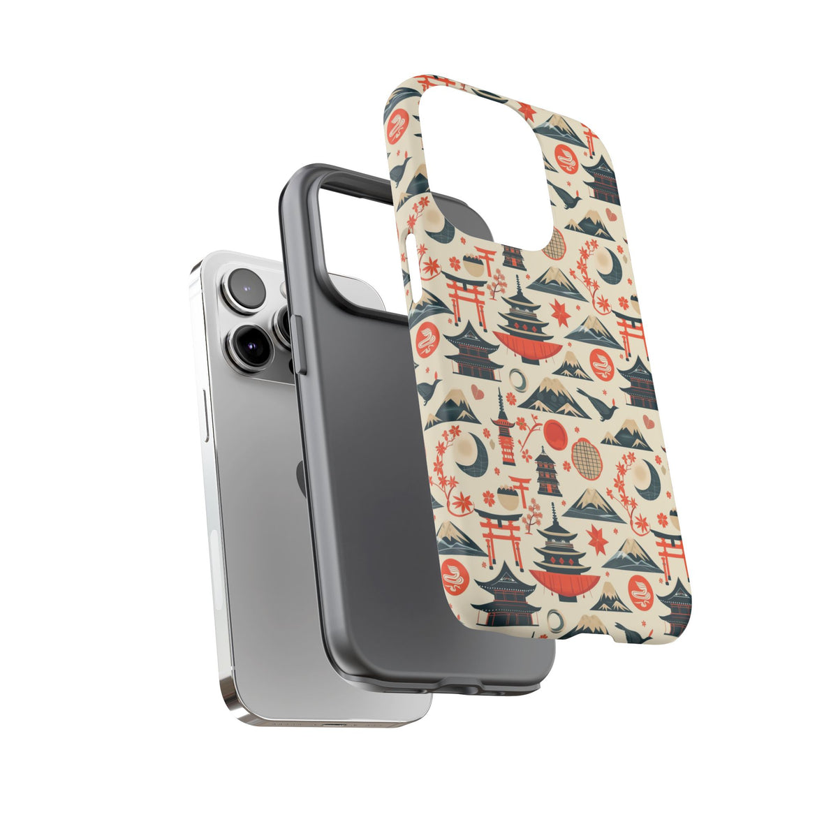 Japanese Pattern Phone Case – Elegant & Timeless Design for Your Phone 140