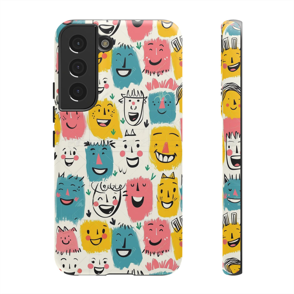 Happy Faces Phone Case – Joyful and Cheerful Design for a Bright Look