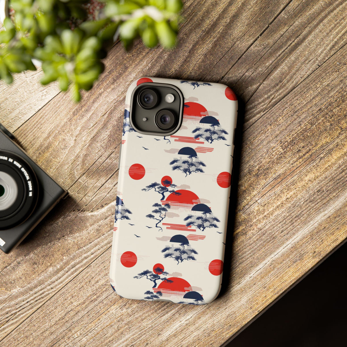 Japanese Pattern Phone Case – Elegant & Timeless Design for Your Phone 047