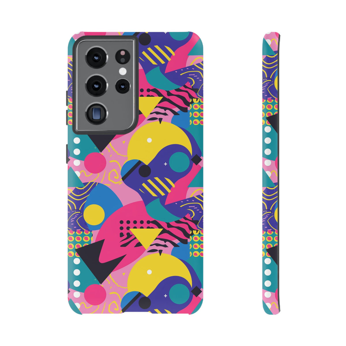 90s Themed Seamless Pattern Phone Case – Embrace Retro Style and Protection 283