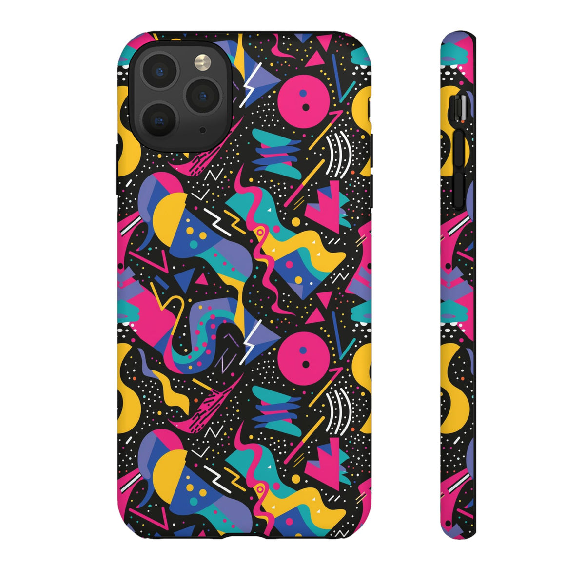 90s Themed Seamless Pattern Phone Case – Embrace Retro Style and Protection 302