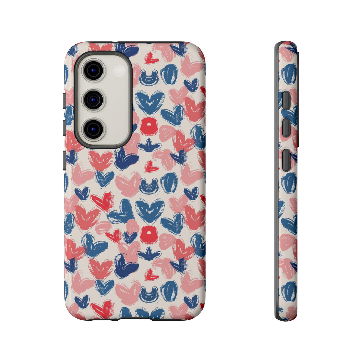 Heart Pattern Phone Case – Stylish & Loving Design for Your Device 354