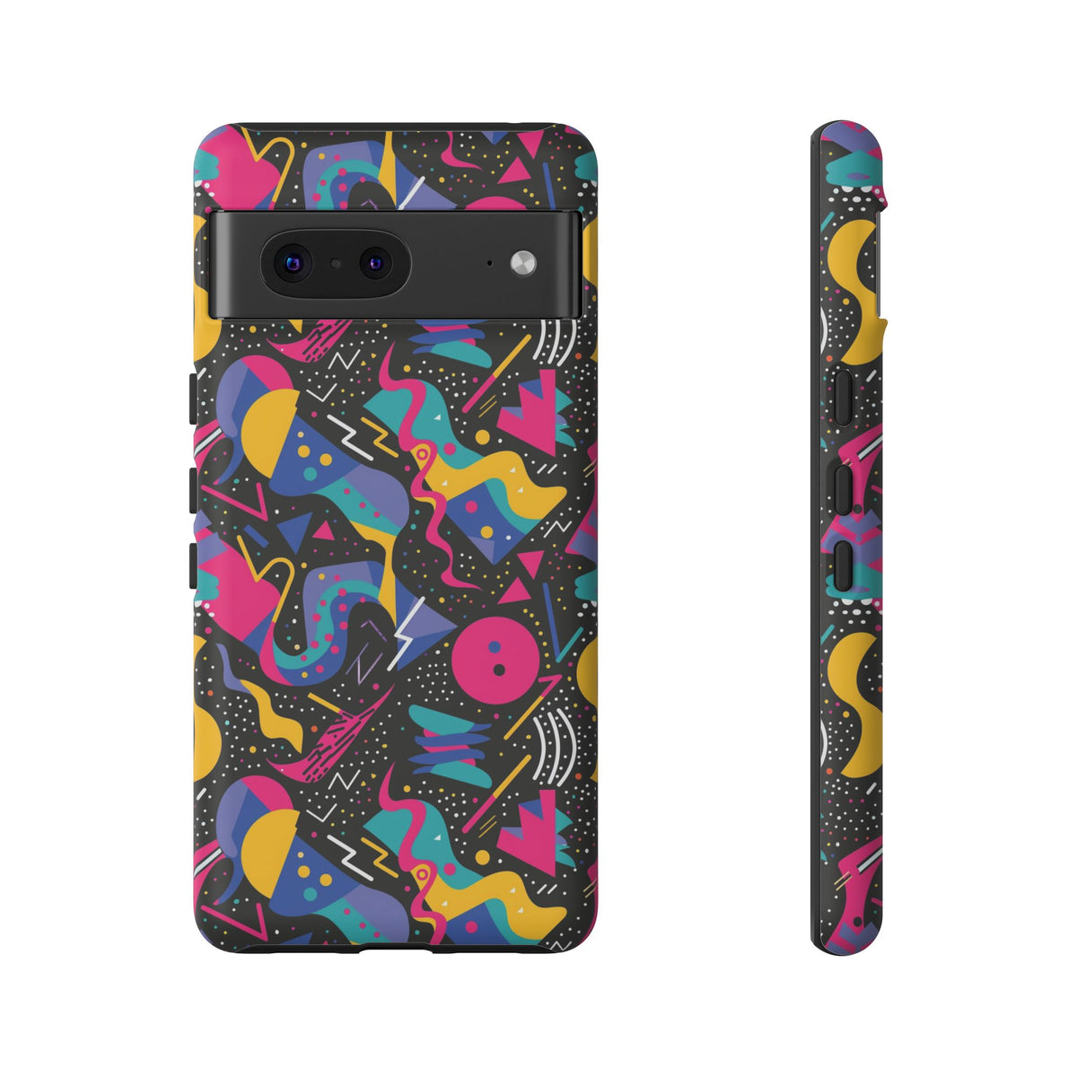 90s Themed Seamless Pattern Phone Case – Embrace Retro Style and Protection 302