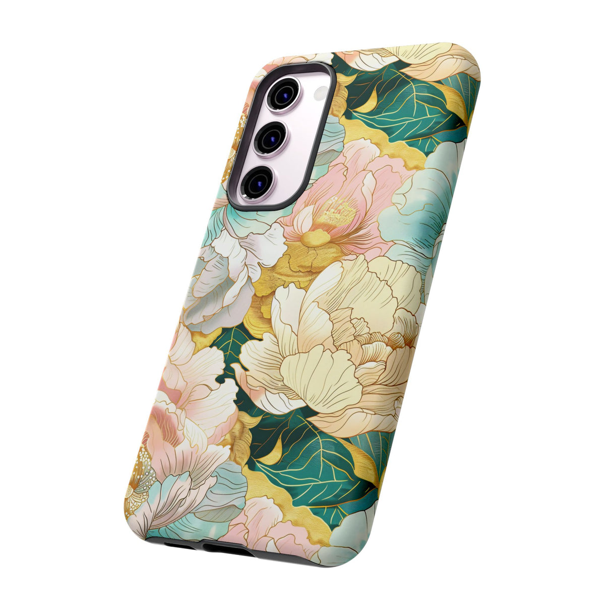 Japanese Blossom Asian Floral Design Phone Case – Elegant Floral Phone Cover