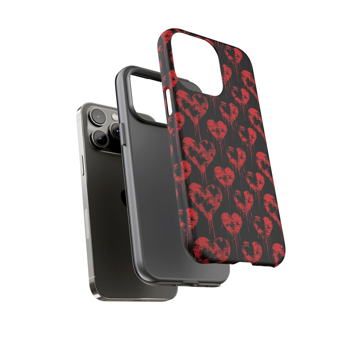 Heart Pattern Phone Case – Stylish & Loving Design for Your Device 367