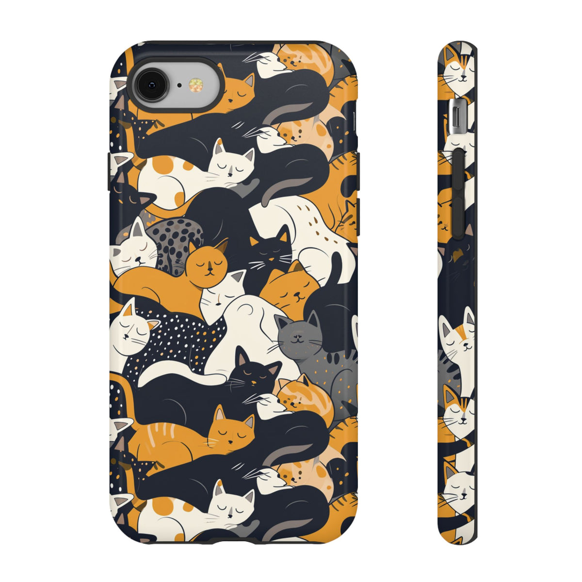 Seamless Cat Pattern Design Phone Case – Playful and Stylish Cat-Themed Phone Cover 2