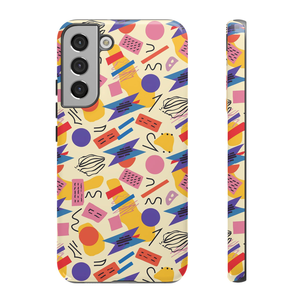 90s Themed Seamless Pattern Phone Case – Embrace Retro Style and Protection 270