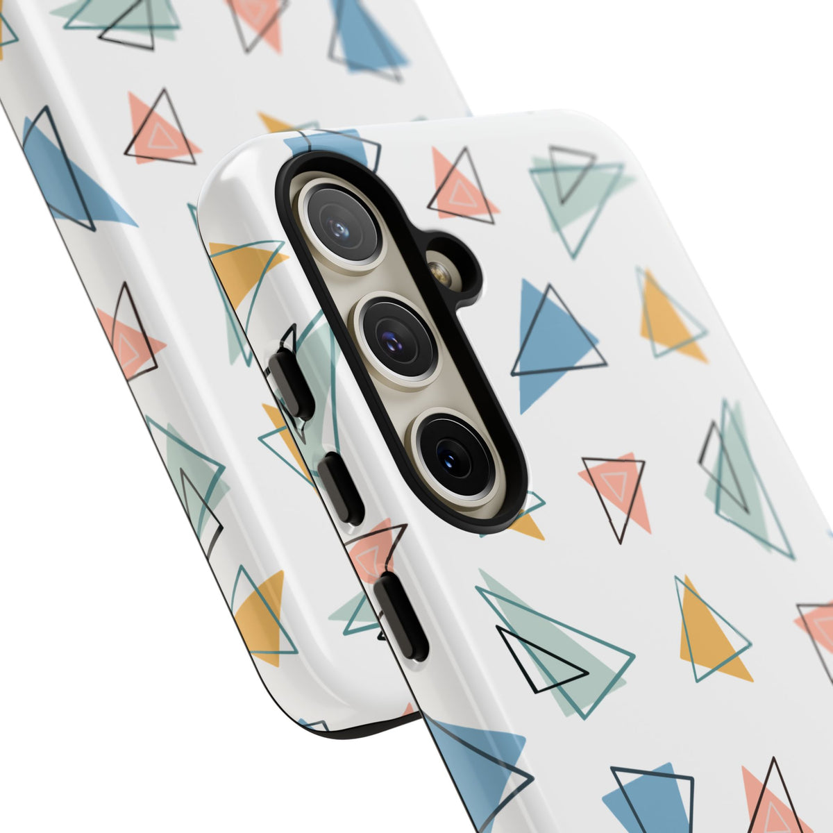 Triangle Pattern Phone Case – Modern & Durable Geometric Design