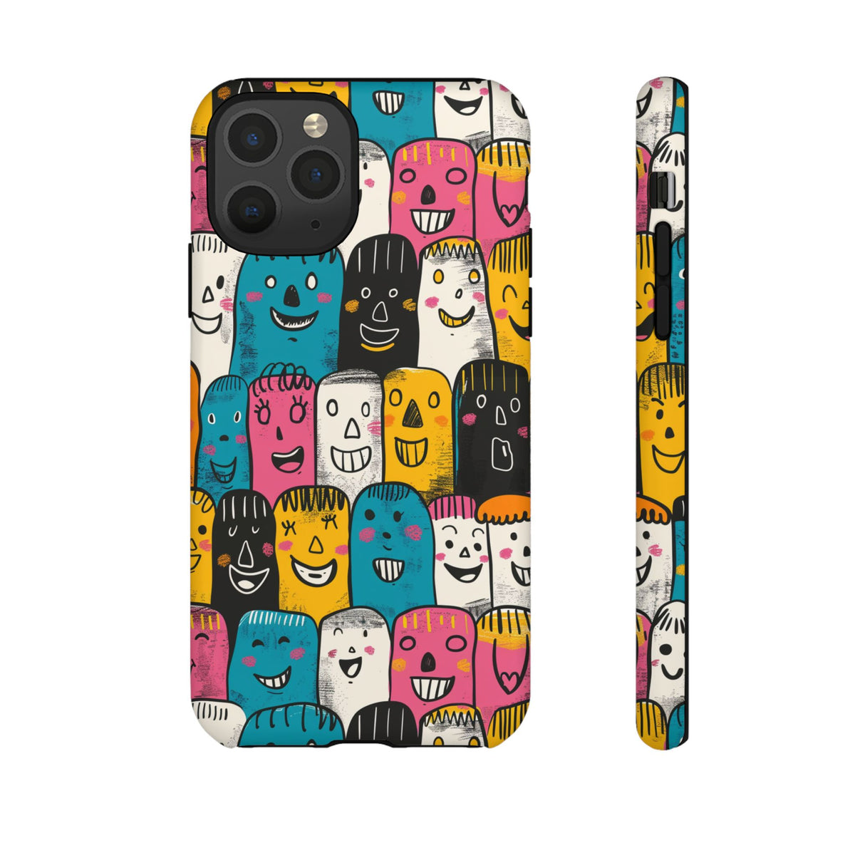 Happy Faces Phone Case – Joyful and Cheerful Design for a Bright Look 5