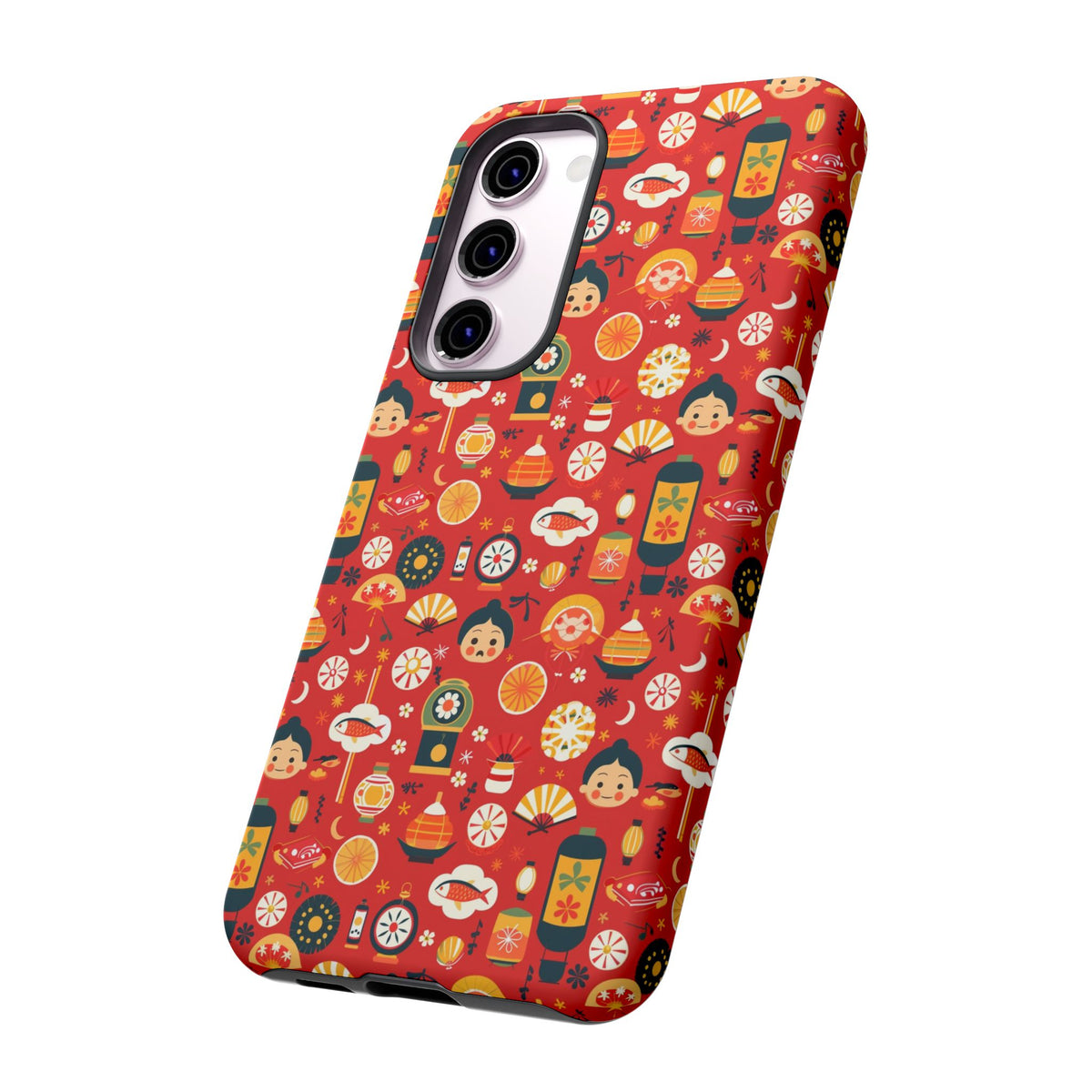 Japanese Pattern Phone Case – Elegant & Timeless Design for Your Phone 087