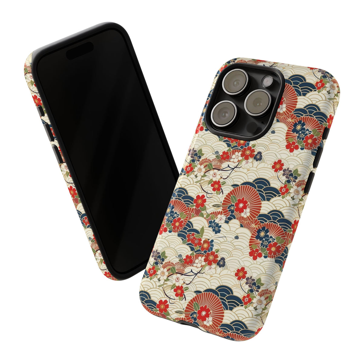 Japanese Pattern Phone Case – Elegant & Timeless Design for Your Phone 124