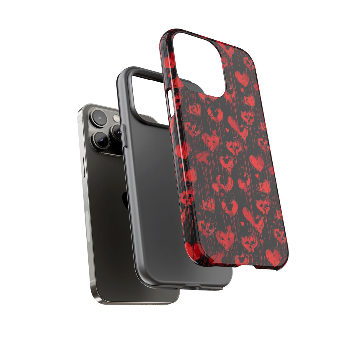 Heart Pattern Phone Case – Stylish & Loving Design for Your Device 825