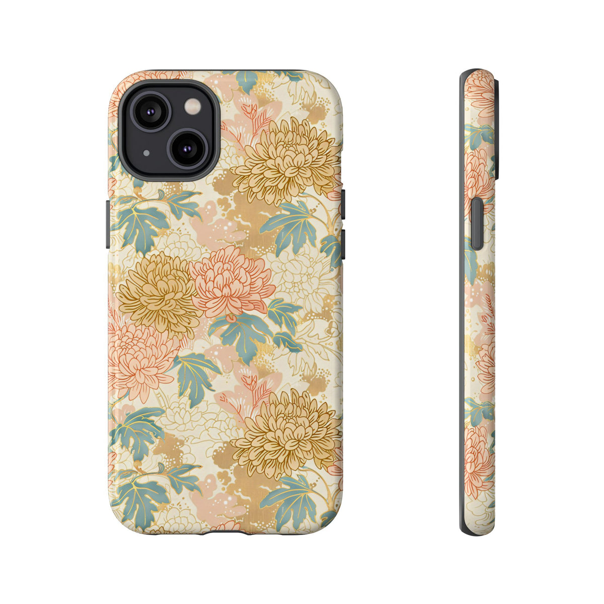 Japanese Blossom Asian Floral Design Phone Case – Elegant Floral Phone Cover