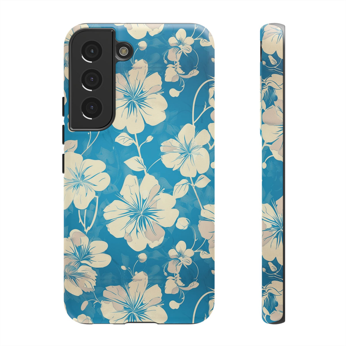 Blue Floral Seamless Pattern Phone Case