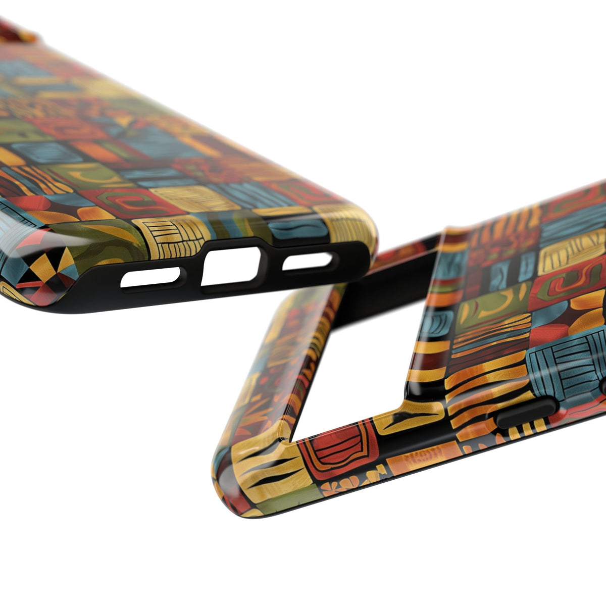 Stylish African Pattern Phone Case – Unique and Vibrant Protection 075