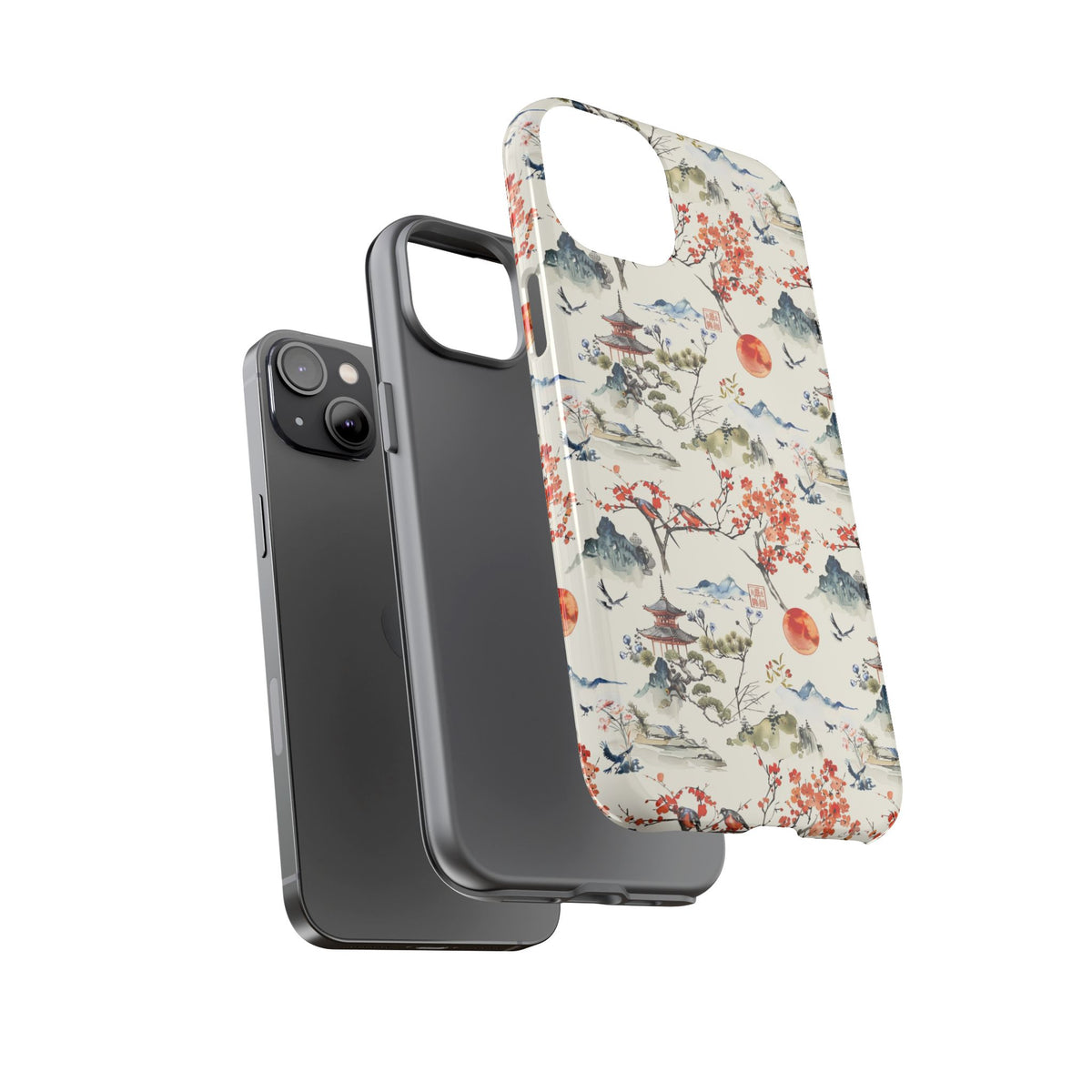 Japanese Pattern Phone Case – Elegant & Timeless Design for Your Phone 120