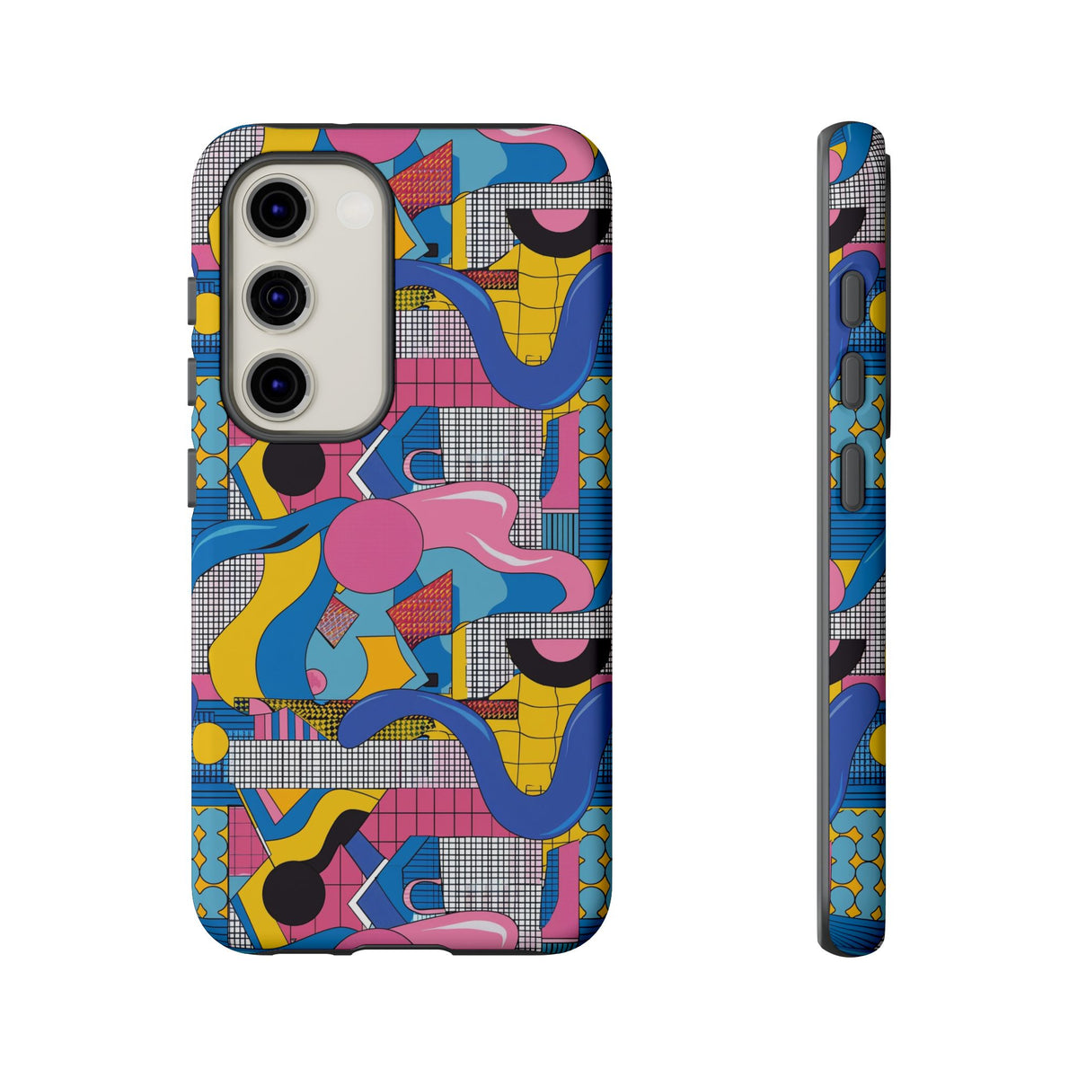 90s Themed Seamless Pattern Phone Case – Embrace Retro Style and Protection 224