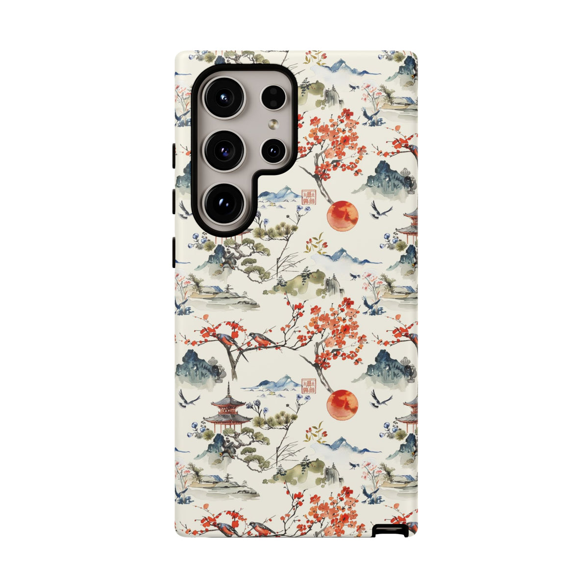 Japanese Pattern Phone Case – Elegant & Timeless Design for Your Phone 120