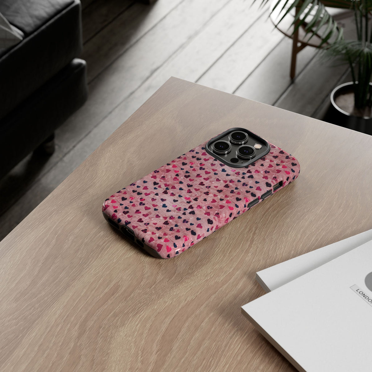 Heart Pattern Phone Case – Stylish & Loving Design for Your Device 229