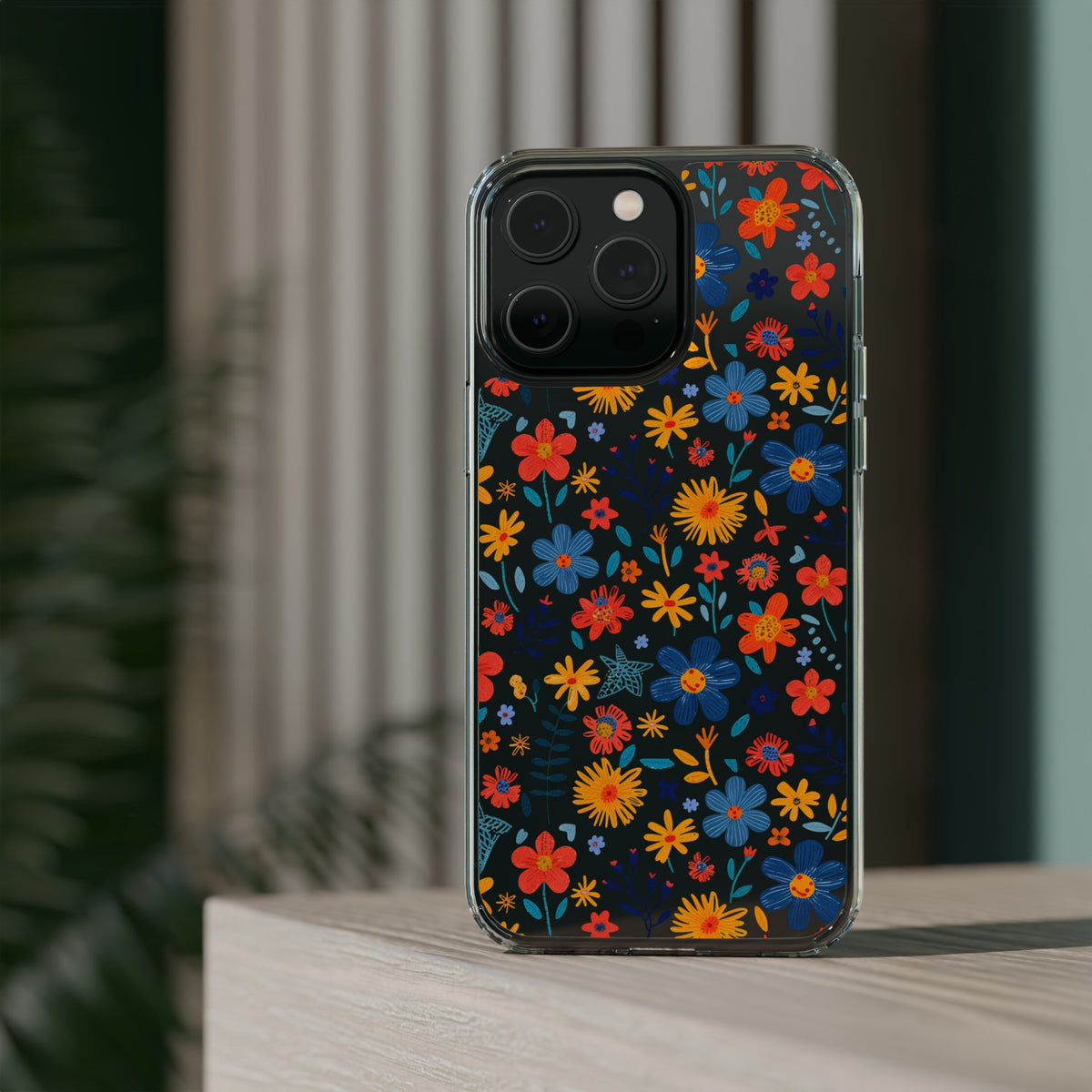 Wild Flowers Garden Stitch Phone Case – Nature-Inspired Floral Design 4