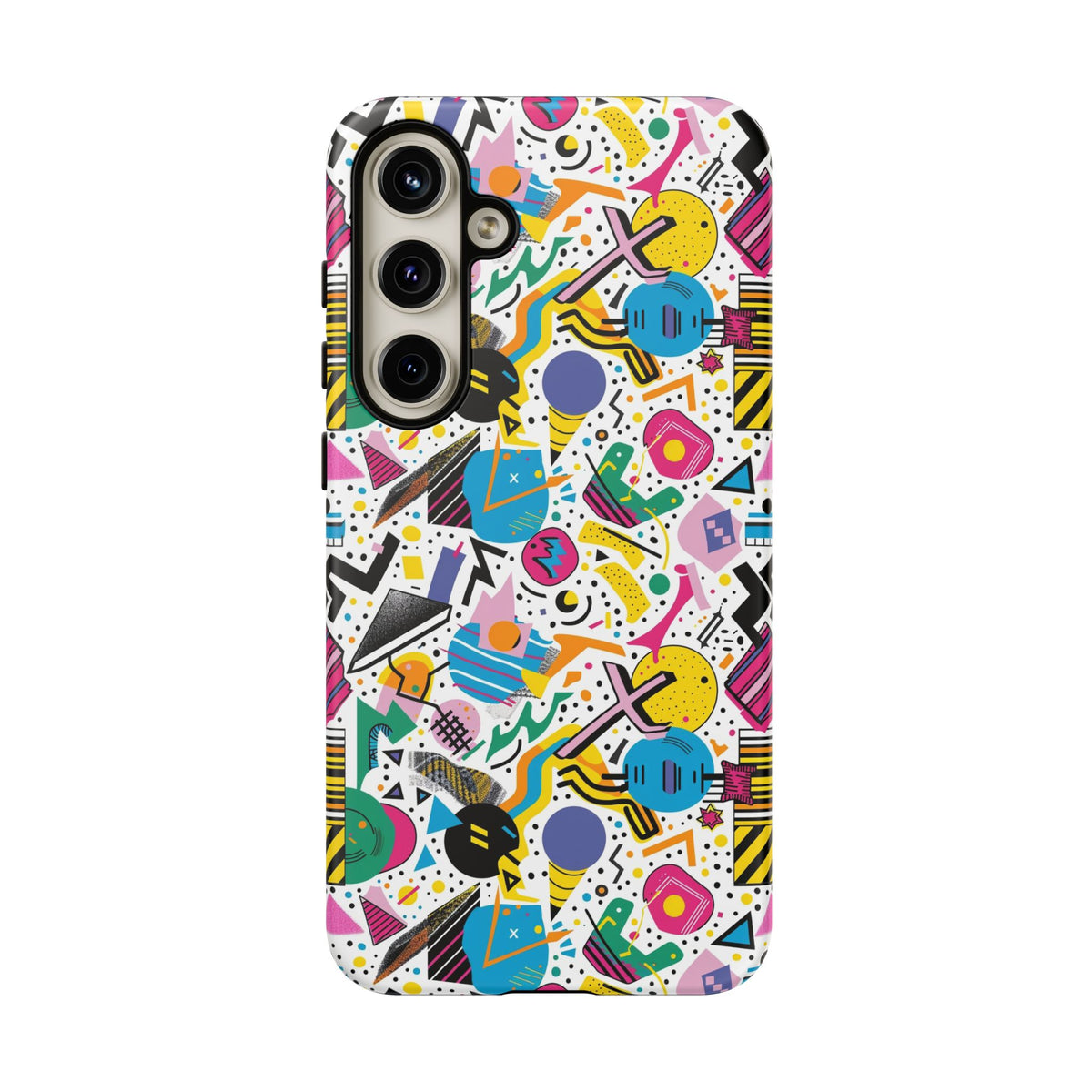 90s Themed Seamless Pattern Phone Case – Embrace Retro Style and Protection 225