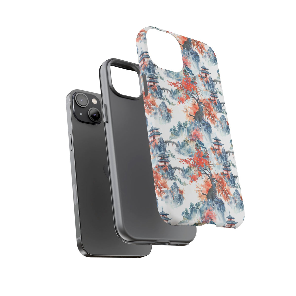 Japanese Pattern Phone Case – Elegant & Timeless Design for Your Phone 043