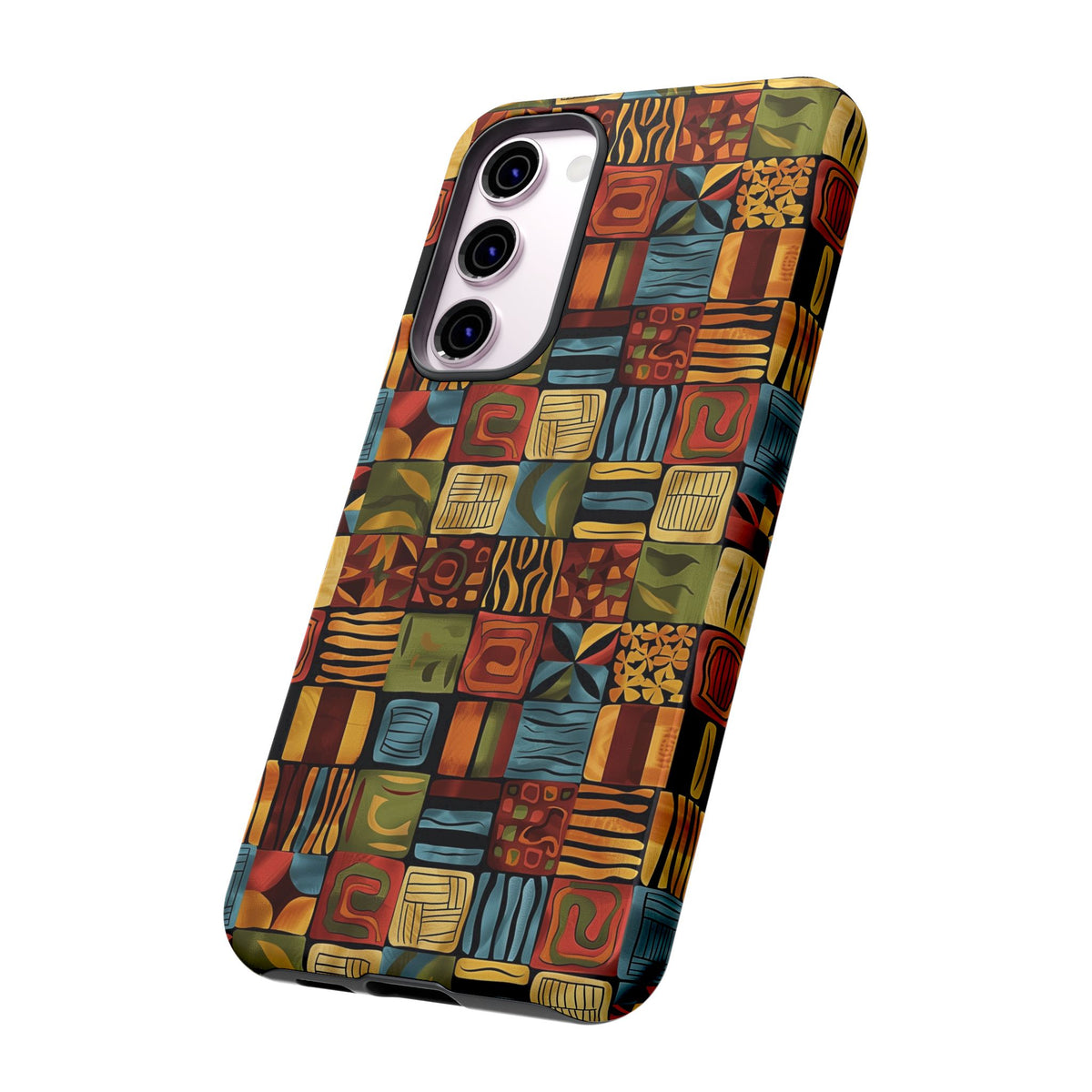 Stylish African Pattern Phone Case – Unique and Vibrant Protection 075