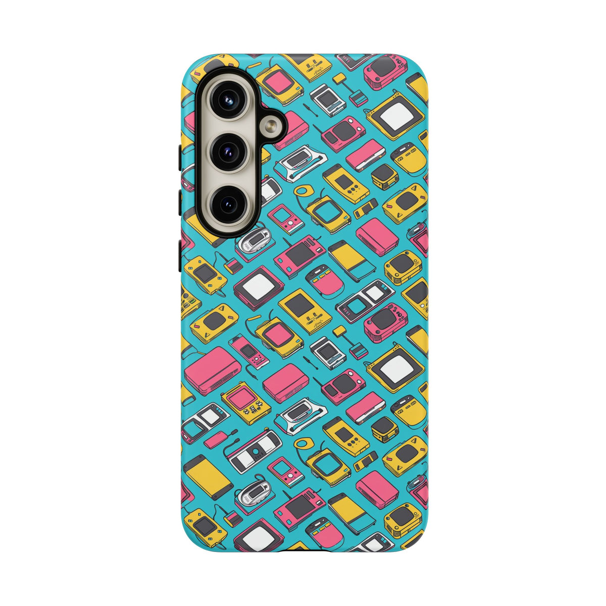 90s Themed Seamless Pattern Phone Case – Embrace Retro Style and Protection 237