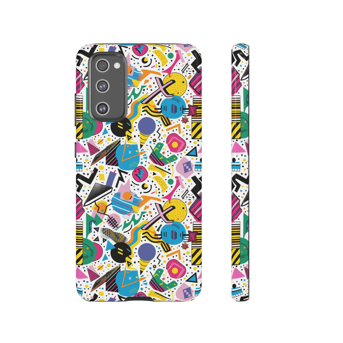 90s Themed Seamless Pattern Phone Case – Embrace Retro Style and Protection 225