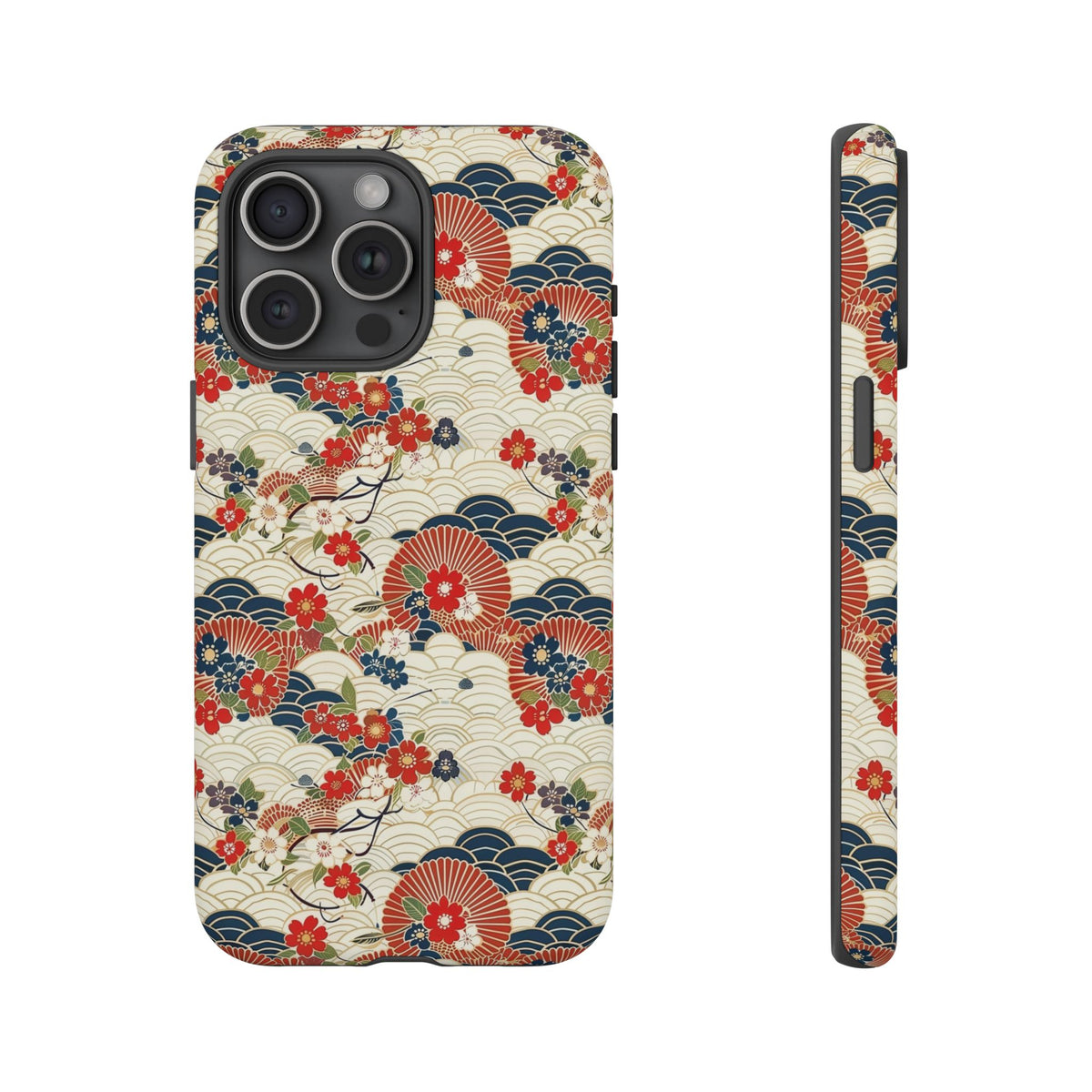 Japanese Pattern Phone Case – Elegant & Timeless Design for Your Phone 124