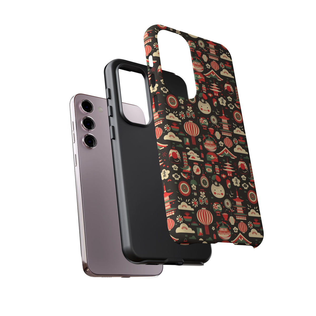 Japanese Pattern Phone Case – Elegant & Timeless Design for Your Phone 032