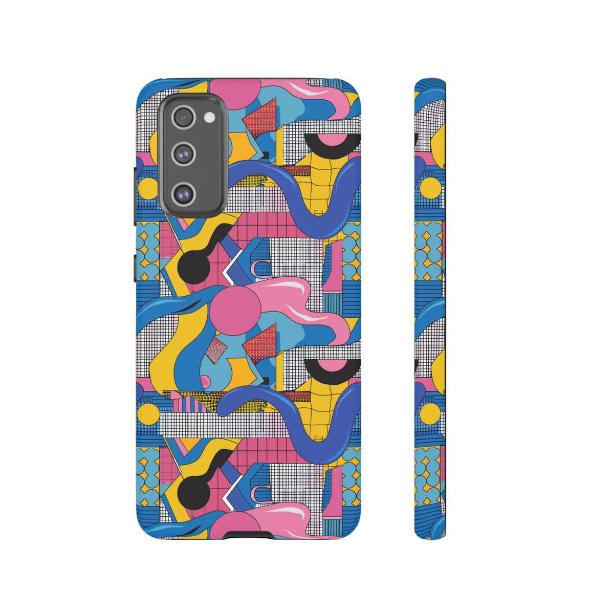 90s Themed Seamless Pattern Phone Case – Embrace Retro Style and Protection 224