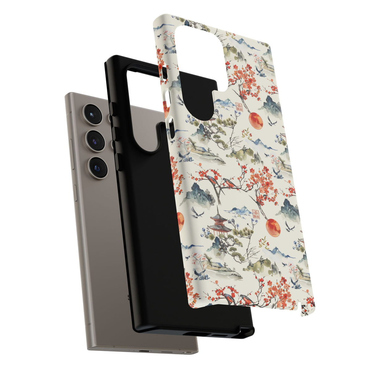 Japanese Pattern Phone Case – Elegant & Timeless Design for Your Phone 120