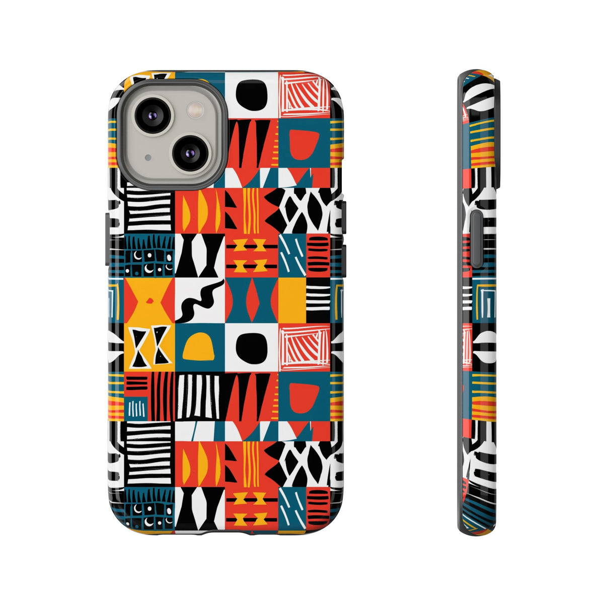 Stylish African Pattern Phone Case – Unique and Vibrant Protection 076