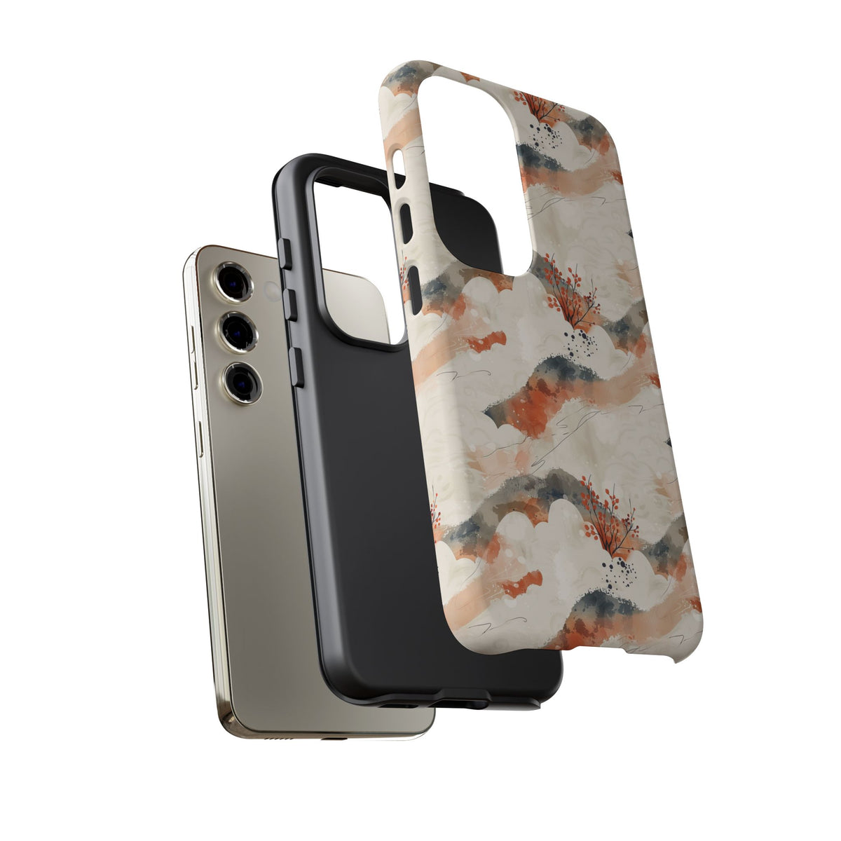 Japanese Pattern Phone Case – Elegant & Timeless Design for Your Phone 017