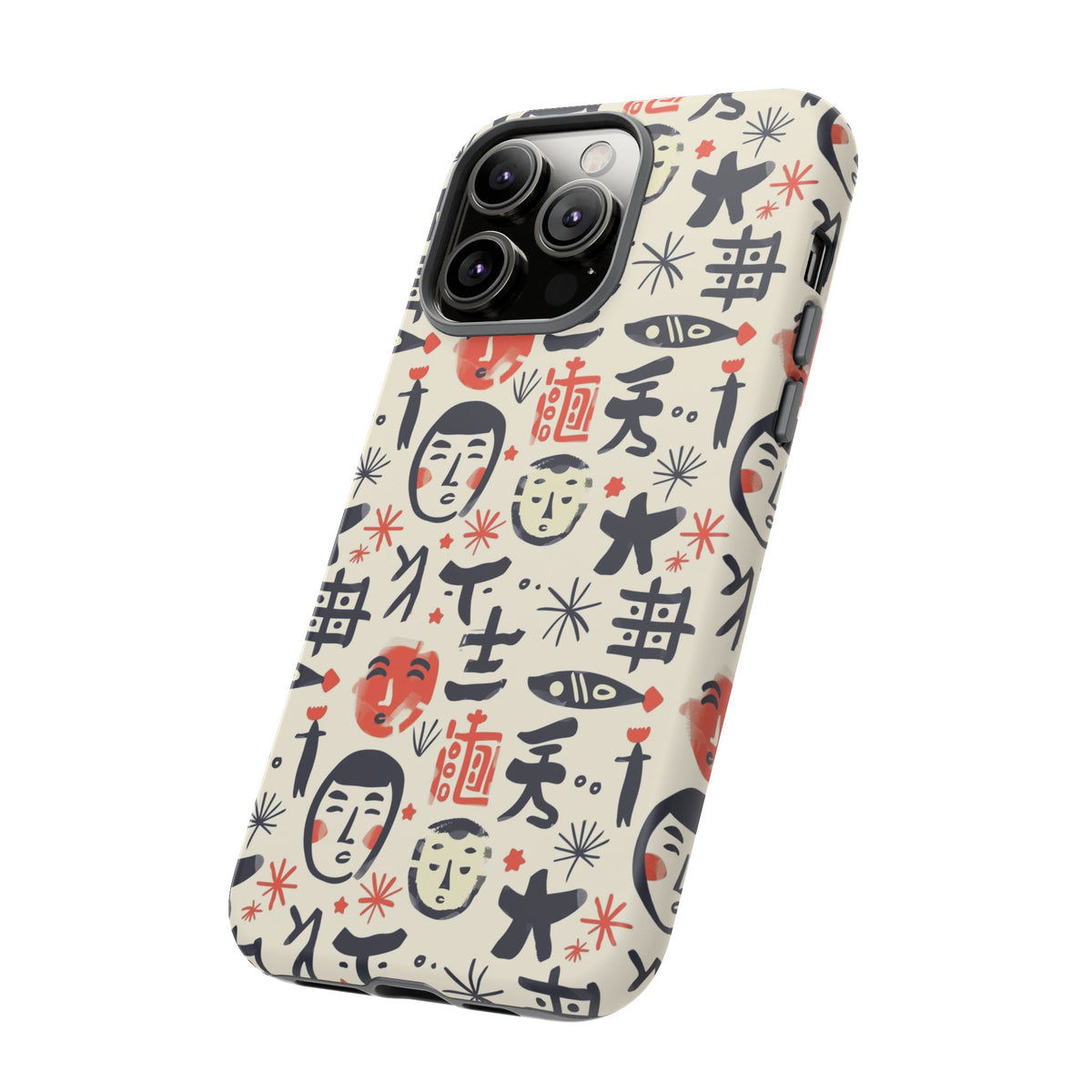 Japanese Pattern Phone Case – Elegant & Timeless Design for Your Phone 092