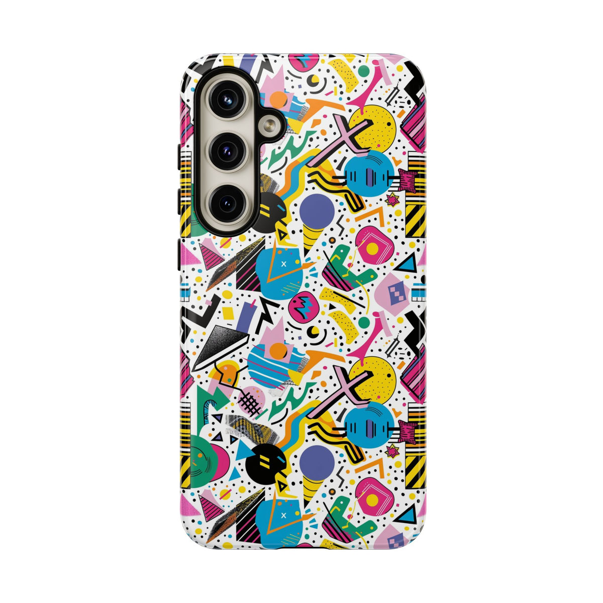 90s Themed Seamless Pattern Phone Case – Embrace Retro Style and Protection 225