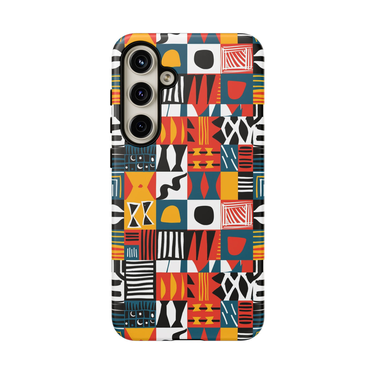 Stylish African Pattern Phone Case – Unique and Vibrant Protection 076