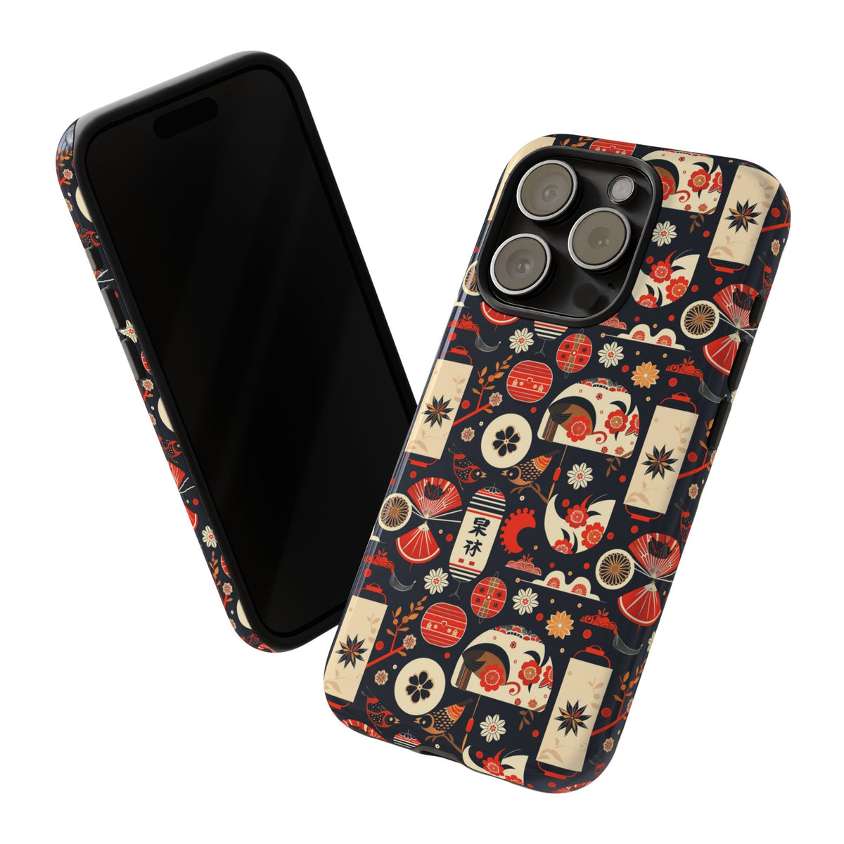 Japanese Pattern Phone Case – Elegant & Timeless Design for Your Phone 069