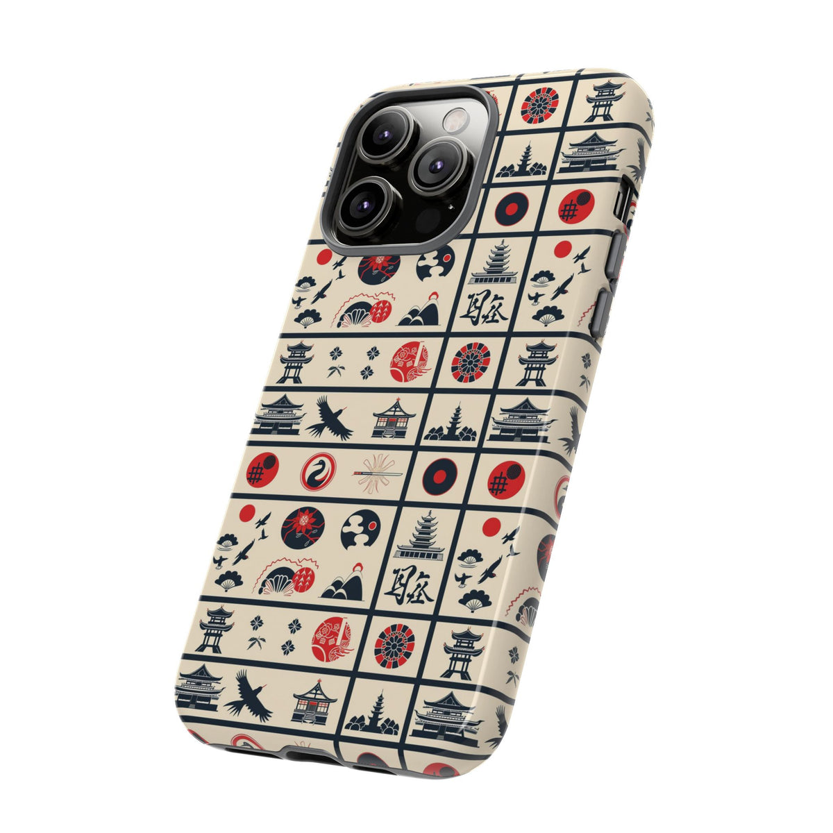 Japanese Pattern Phone Case – Elegant & Timeless Design for Your Phone 099