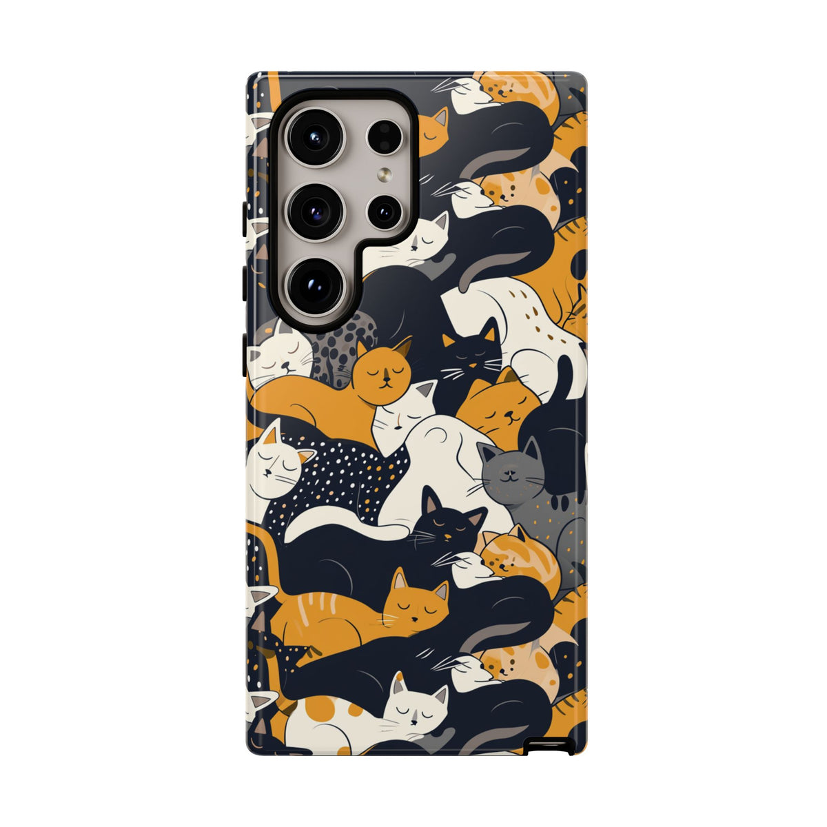 Seamless Cat Pattern Design Phone Case – Playful and Stylish Cat-Themed Phone Cover 2