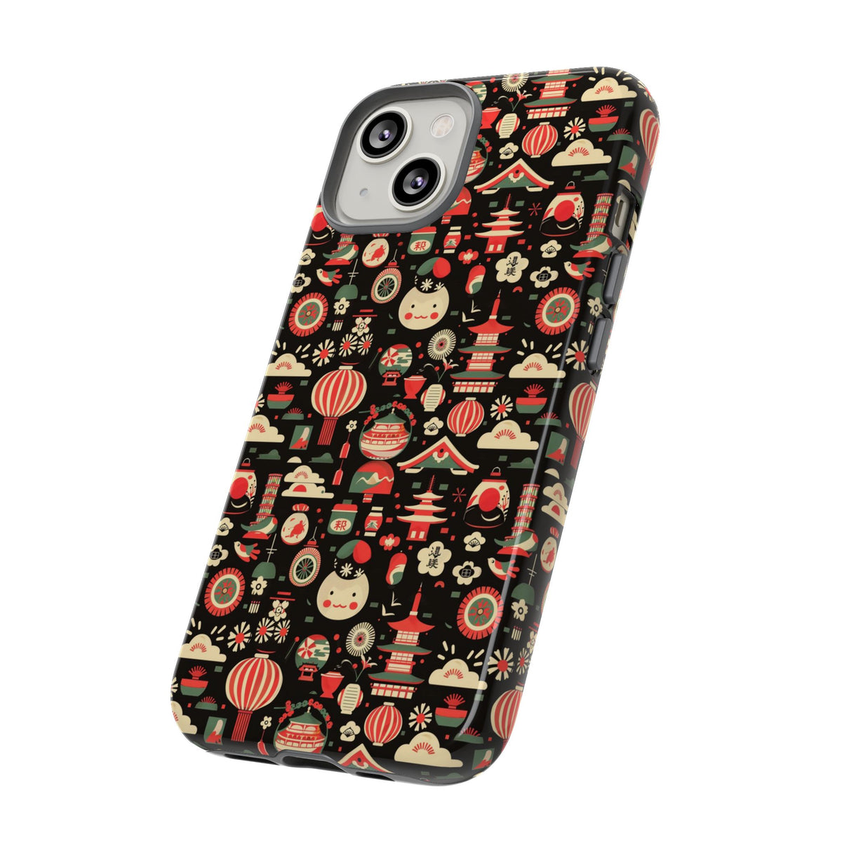 Japanese Pattern Phone Case – Elegant & Timeless Design for Your Phone 032