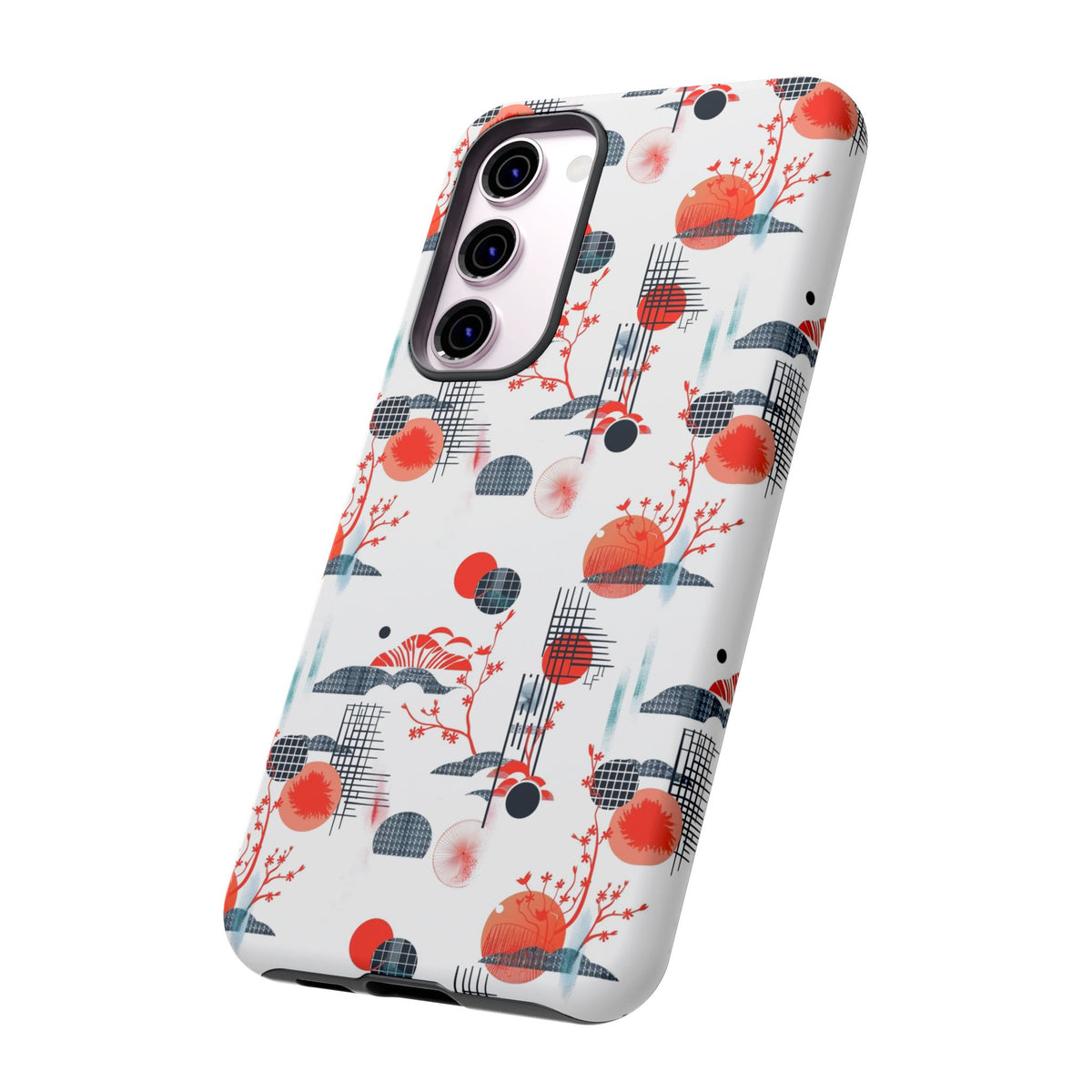 Japanese Pattern Phone Case – Elegant & Timeless Design for Your Phone 082