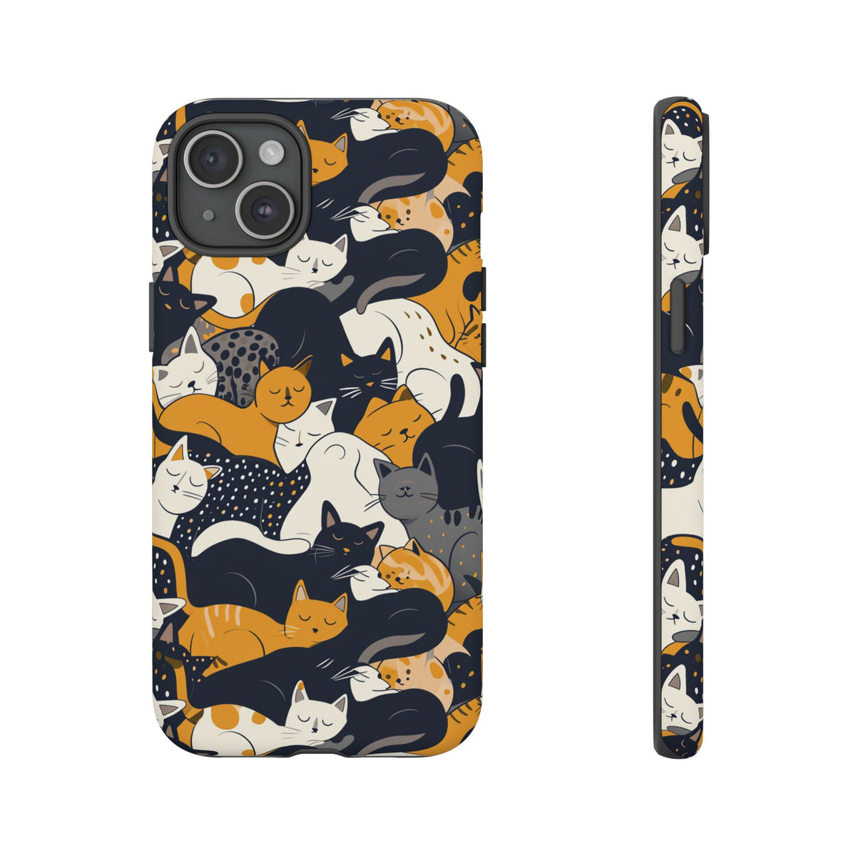 Seamless Cat Pattern Design Phone Case – Playful and Stylish Cat-Themed Phone Cover 2